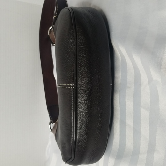 DOONEY &BOURKE  BROWN LEATHER SHOULDER BAG PURSE - Picture 4 of 8